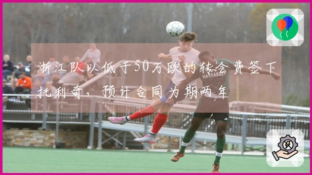 浙江队以低于50万欧的转会费签下托利奇，预计合同为期两年